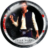 20MM Star Wars Print glass snaps buttons