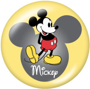 20MM Mickey Print glass snaps buttons