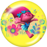 20MM trolls Print glass snaps buttons