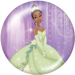 20MM princess Print glass snaps buttons