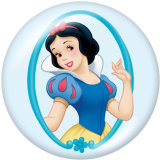 20MM princess Print glass snaps buttons