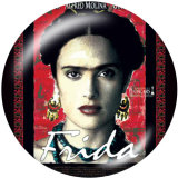 20MM Frida kahlo artist Print glass snaps buttons