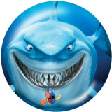 20MM Finding Nemo Print glass snaps buttons