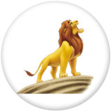 20MM  The Lion King Print glass snaps buttons