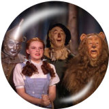 20MM The wizard of oz Print glass snaps buttons