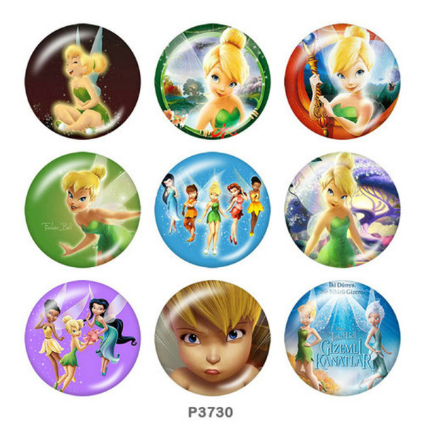 20MM spirit Print glass snaps buttons