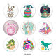 20MM Easter Print glass snaps buttons