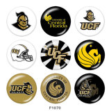 20MM UCF Team LOGO  Sport glass snaps buttons