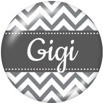 20MM GIGI MOM family Print glass snaps buttons