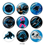 20MM team Sport glass snaps buttons