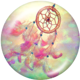 20MM Dream catcher Print glass snaps buttons