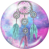 20MM Dream catcher Print glass snaps buttons