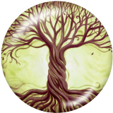 20MM Tree of life Print glass snaps buttons