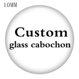 Custom designed 9 sizes Glass Cabochon various printed glass