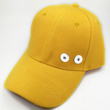 Summer sun hat Baseball cap sun protection fit 18mm snap button beige  snap button jewelry