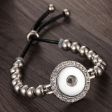 1 buttons Adjustable length Metal bracelet it snaps jewelry
