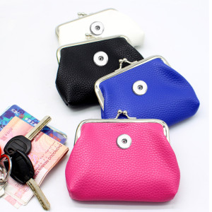 Snaps coin purse Storage bag fit 18mm snap button jewelry