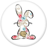 20MM Easter  Print glass snaps buttons