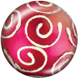 20MM Christmas ball Print glass snaps buttons