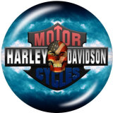 20MM Harley Motors car Print glass snaps buttons