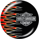 20MM Harley Motors car Print glass snaps buttons