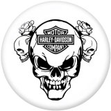 20MM Harley Motors car Print glass snaps buttons