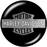 20MM Harley Motors car Print glass snaps buttons