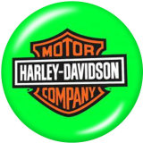 20MM Harley Motors car Print glass snaps buttons