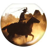 20MM cowboy Print glass snaps buttons