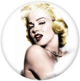 20MM Marilyn Monroe Print glass snaps buttons