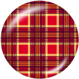 20MM Checkerboard element Print glass snaps buttons