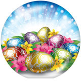 20MM Easter Print glass snaps buttons