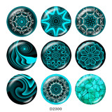 20MM decorative pattern glass snaps buttons