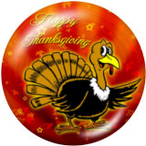 20MM Thanksgiving glass snaps buttons