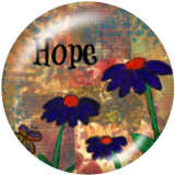 20MM hope glass snaps buttons