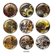 20MM Clock glass snaps buttons