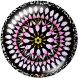 20MM decorative pattern glass snaps buttons