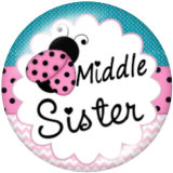 20MM sisters glass snaps buttons