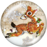 20MM Christmas glass snaps buttons