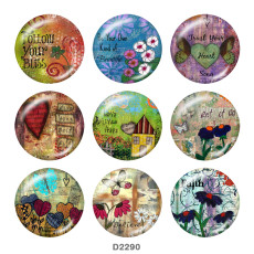 20MM hope glass snaps buttons