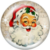 20MM Christmas glass snaps buttons