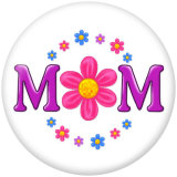 20MM Mother's Day glass snaps buttons
