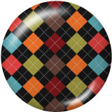 20MM decorative pattern Print glass snaps buttons