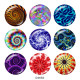 20MM decorative pattern Print glass snaps buttons