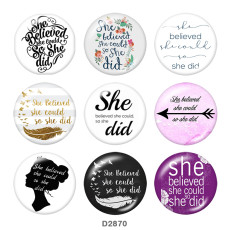 20MM she glass snaps buttons