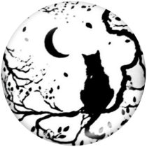20MM animals Print glass snaps buttons
