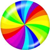 20MM rainbow glass snaps buttons LGBT