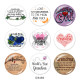 20MM family Print glass snaps buttons