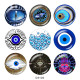 20MM eyes Print glass snaps buttons