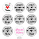 20MM MAMA NANA MIMI MOM family Print glass snaps buttons